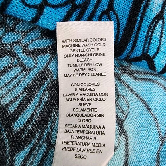 Chico's Cardigan Sweater Size 1 Medium Exploded Garden Convertible 3/4 Sleeve - Picture 11 of 11